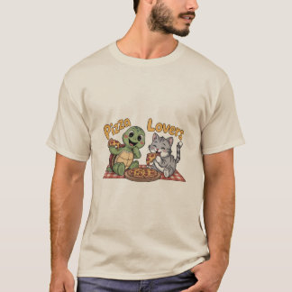 Camiseta Eu amo pizza demais