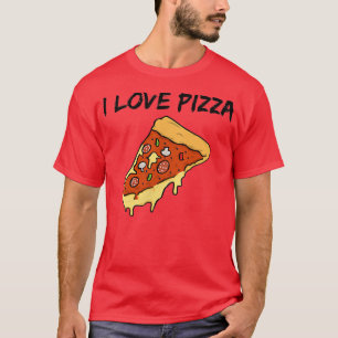 Camiseta Eu Amo Pizza Um Pedaço De Pizza Cheesy E Juicy L