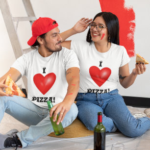 Camiseta Eu Amo Pizza Unisex