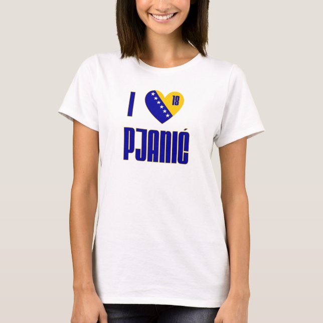 Camiseta Eu amo Pjanic (Frente)
