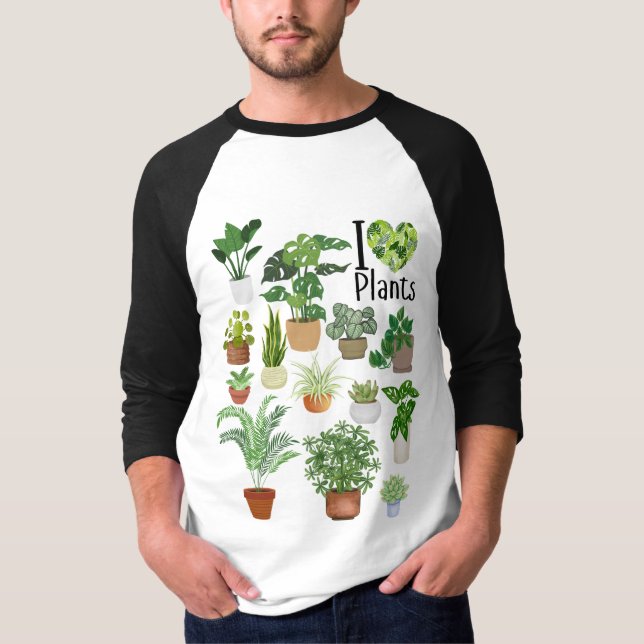 Camiseta Eu Amo Plantas (Frente)