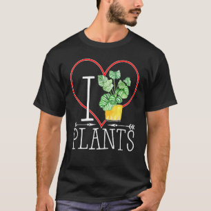Camiseta Eu Amo Plantas Eu Amo Jardinagem Mamãe Papai Crian