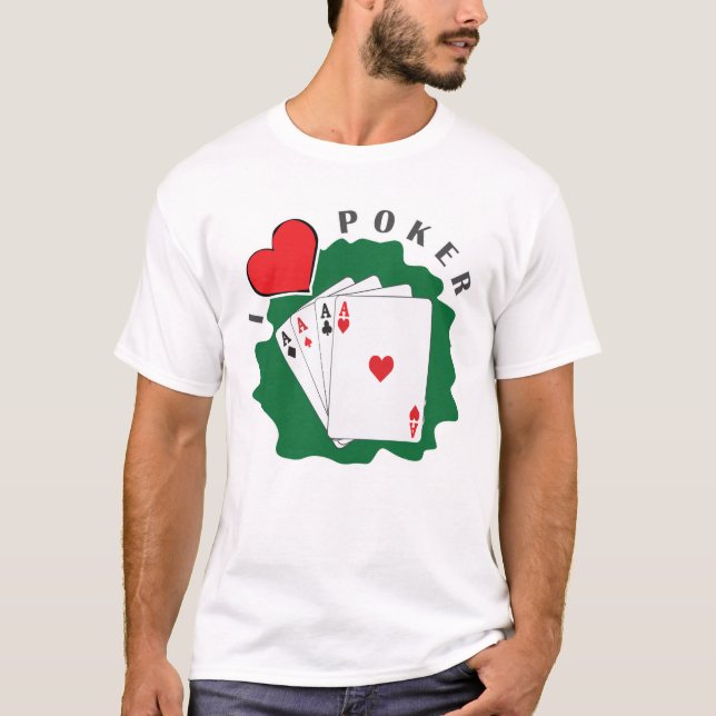 Camiseta Eu Amo Poker (Frente)