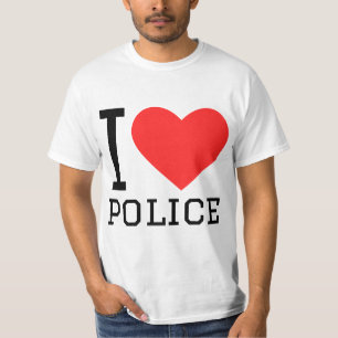 Camiseta eu amo polícia