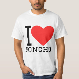 Camiseta Eu amo poncho