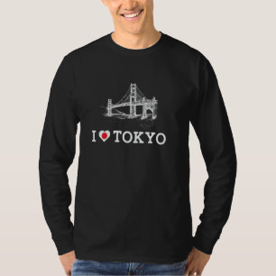 Camiseta Eu Amo Ponte Engraçada de Tóquio Piada Brincadeira