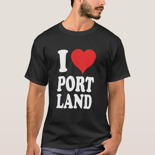 Camiseta Eu Amo Portland 1 (Frente)