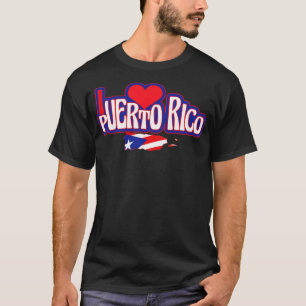 Camiseta Eu amo Porto Rico Design