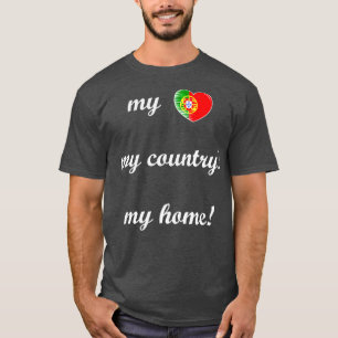 Camiseta Eu Amo Portugal Minha Casa Meu País 1