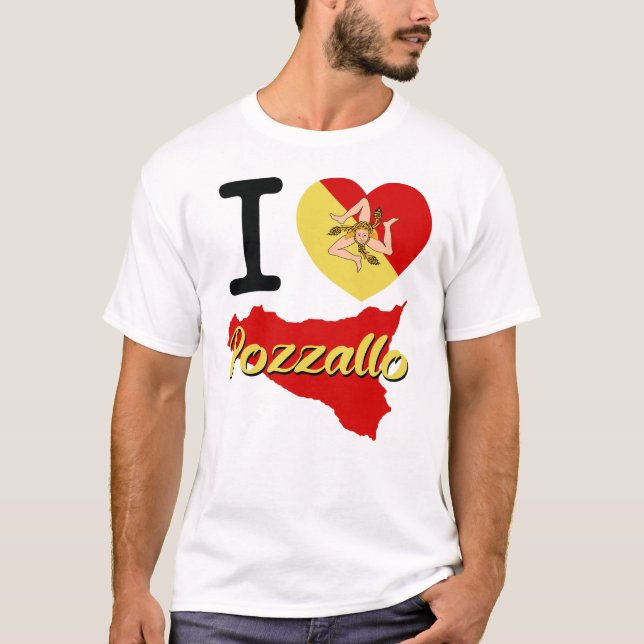 Camiseta Eu Amo Pozzallo (Frente)