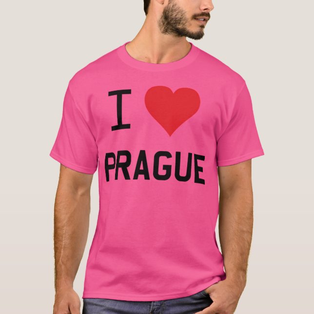 Camiseta Eu Amo Praga (Frente)