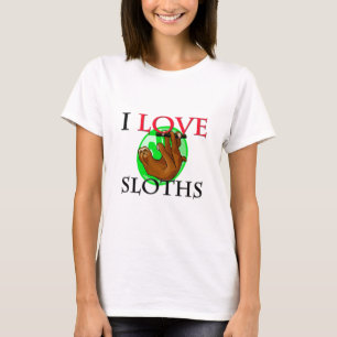Camiseta Eu amo preguiças