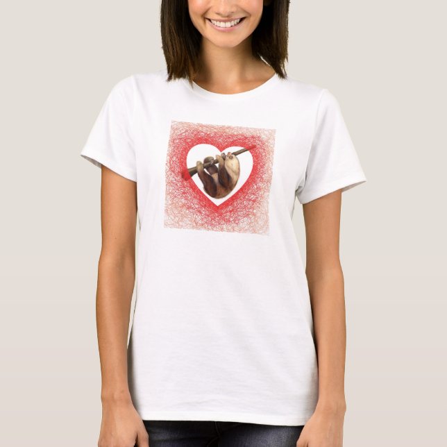 Camiseta Eu amo preguiças! (Frente)