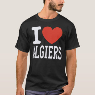 Camiseta Eu Amo Presente Gráfico do Coração da Cidade de Ar
