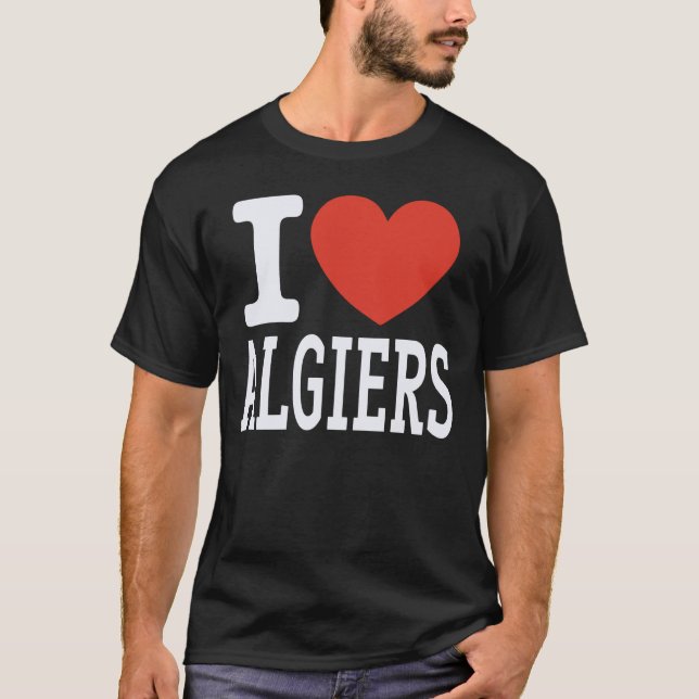 Camiseta Eu Amo Presente Gráfico do Coração da Cidade de Ar (Frente)