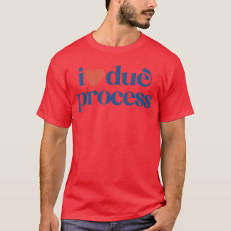Camiseta Eu Amo Presente Retro de Processo Legal