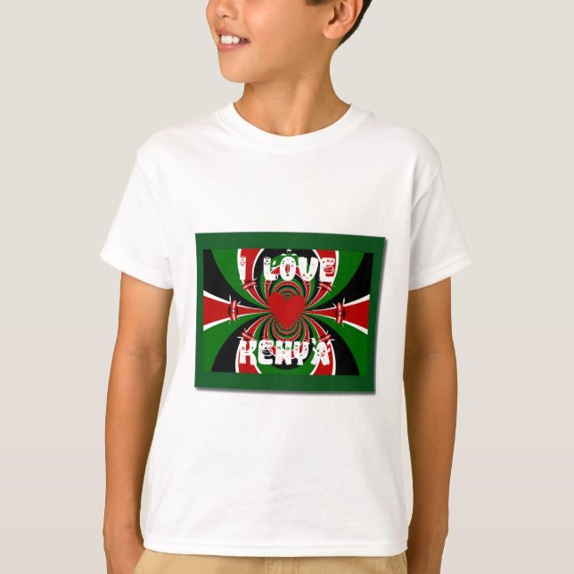 Camiseta Eu Amo Presentes De Hakuna Matata No Quênia (Frente)