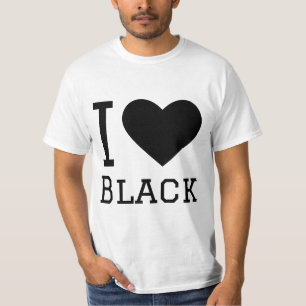 Camiseta Eu amo preto