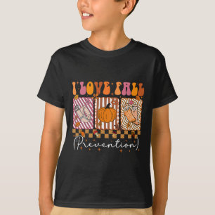 Camiseta Eu Amo Prevenção de Quedas Terapia Física para Que