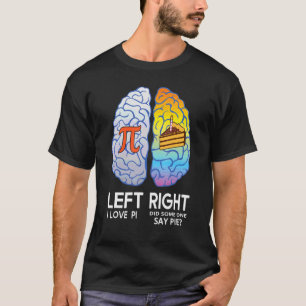 Camiseta Eu Amo Professor de Ciência em Matemática Pi Brain