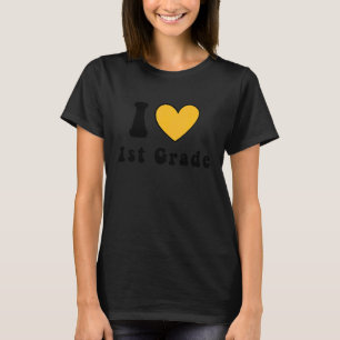 Camiseta Eu Amo Professoras e Professores do 1º Ano Meninos