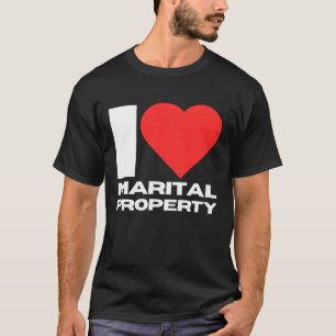 Camiseta Eu Amo Propriedade Conjugal Divorciada Engraçada E