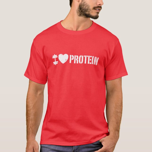 Camiseta Eu Amo Proteína (Frente)