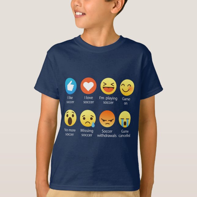 Camiseta Eu amo provérbios engraçados do Emoticon do (Frente)
