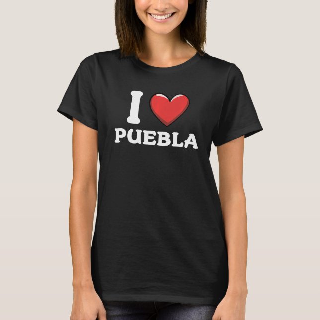 Camiseta Eu Amo Puebla México 9 (Frente)
