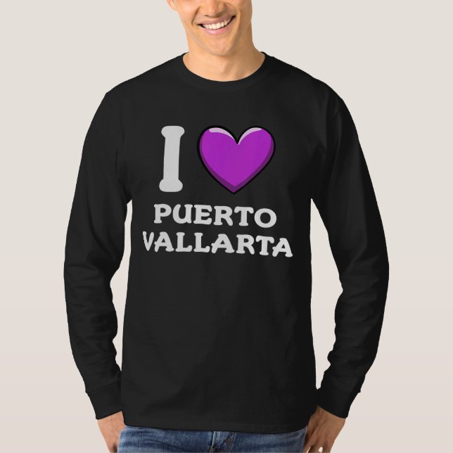 Camiseta Eu Amo Puerto Vallarta México 2 (Frente)