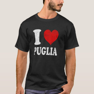Camiseta Eu Amo Puglia Itália Vintage