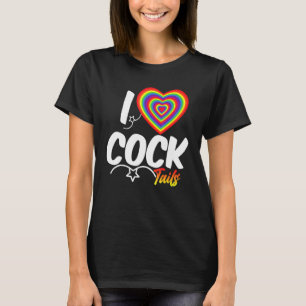 Camiseta Eu Amo Pun de Bebida de Coquetéis Coquetel