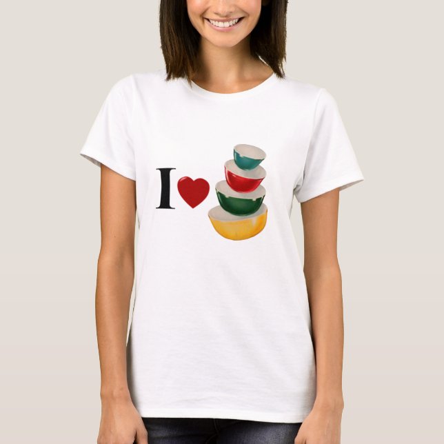 Camiseta Eu amo Pyrex (Frente)