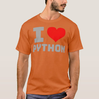 Camiseta Eu amo Python
