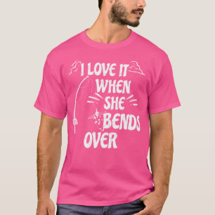 Camiseta Eu Amo Quando Ela Se Aproxima De Artes De Pesca En