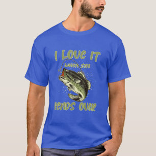 Camiseta Eu Amo Quando Ela Se Aproxima De Uma Pescaria Engr