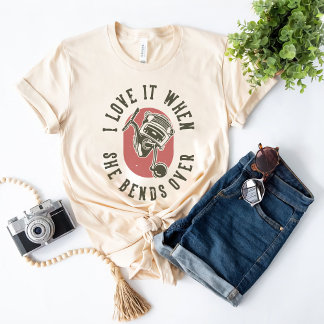 Camiseta Eu Amo Quando Ela Se Cursa - Design de Pescador