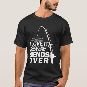 Camiseta Eu Amo Quando Ela Se Dobrar - Comédia de Pesca
