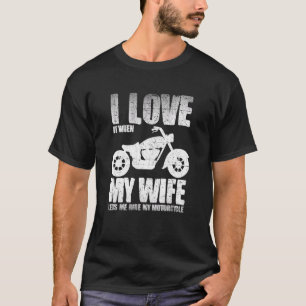 Camiseta Eu Amo Quando Minha Esposa Me Deixa Caminhar A Mot