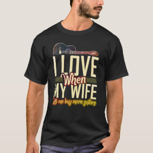 Camiseta Eu Amo Quando Minha Esposa Me Deixa Comprar Mais G