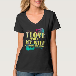 Camiseta Eu Amo Quando Minha Esposa Me Deixa Comprar Mais G