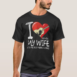 Camiseta Eu Amo Quando Minha Esposa Me Deixa Comprar Mais G