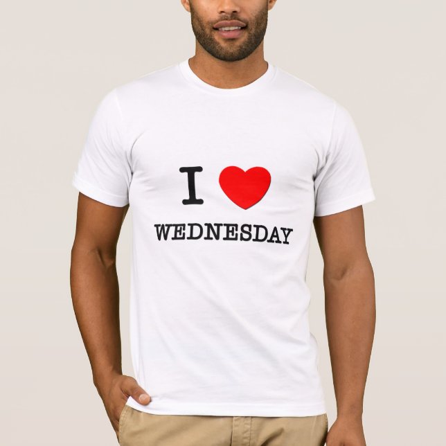 Camiseta Eu amo quarta-feira (Frente)
