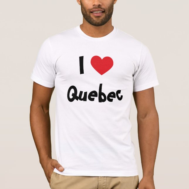 Camiseta Eu Amo Quebec (Frente)