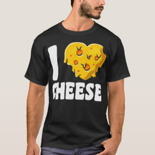 Camiseta Eu Amo Queijo Amante de Queijo