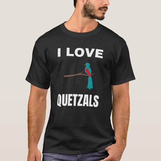 Camiseta Eu amo Quetzals (Frente)