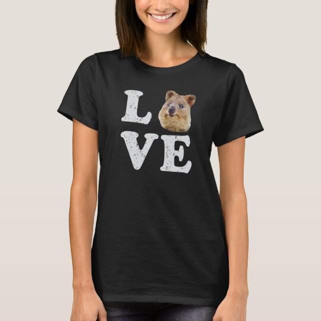 Camiseta Eu Amo Quokkas T-Shirt Australiano Quokka Lovers G (Frente)