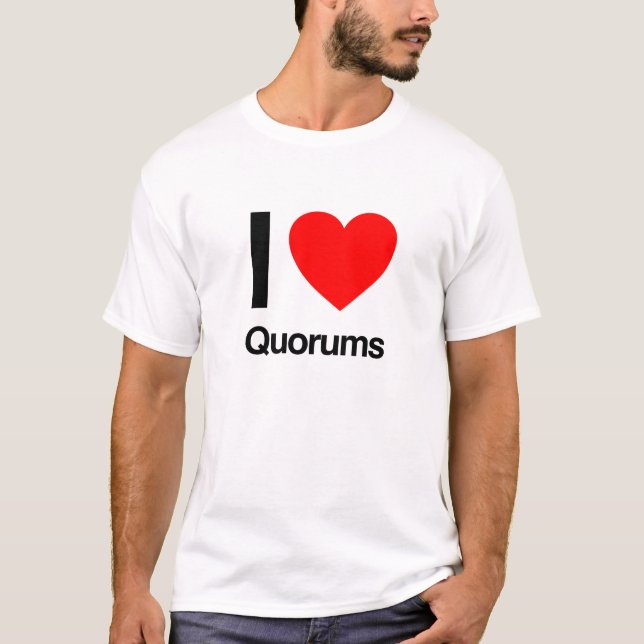 Camiseta eu amo quórum (Frente)