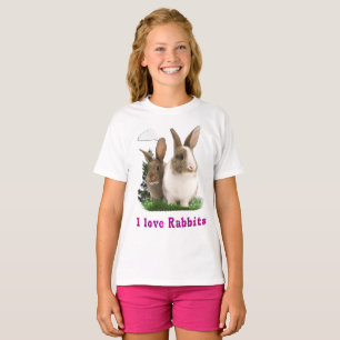 Camiseta Eu amo Rabbitts