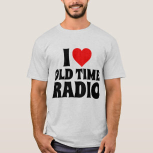 CAMISETA EU AMO RÁDIO T-SHIRTS ANTIGOS